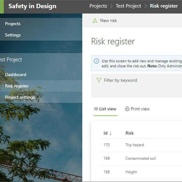 Safety in Design Software by Construct Health