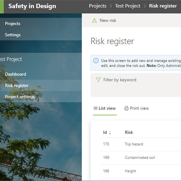 Safety in Design Software by Construct Health